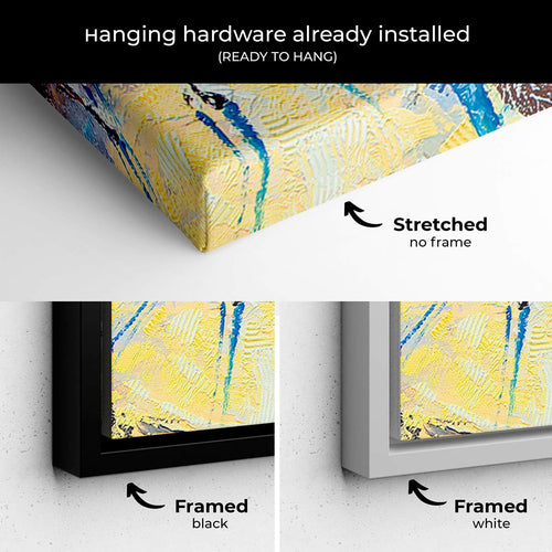 White Sunset In Winter Wood Wall Art Canvas 1785