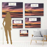 Purple Sunset Wall Art Canvas 9906