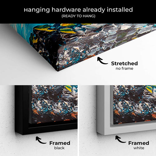 Yellow Sunset at Coast Wall Art Canvas 6236