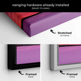 Purple Sunset at Field Wall Art Canvas 5962