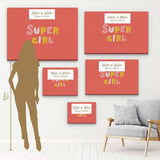 Red Supergirl Wall Art Canvas 7330
