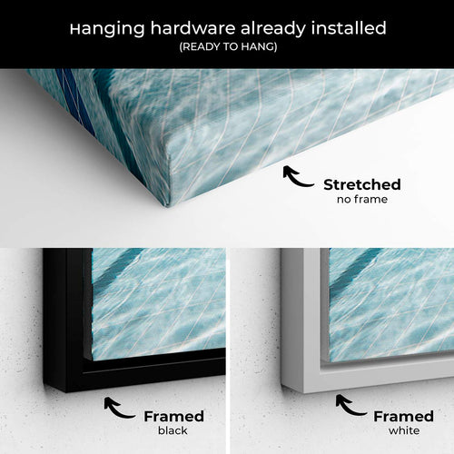 Blue Swimming Pool Wall Art Canvas 9073