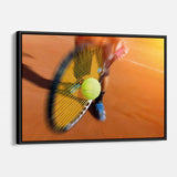 Orange Tennis Player Wall Art Canvas 9015