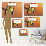 Orange Tennis Player Wall Art Canvas 9015