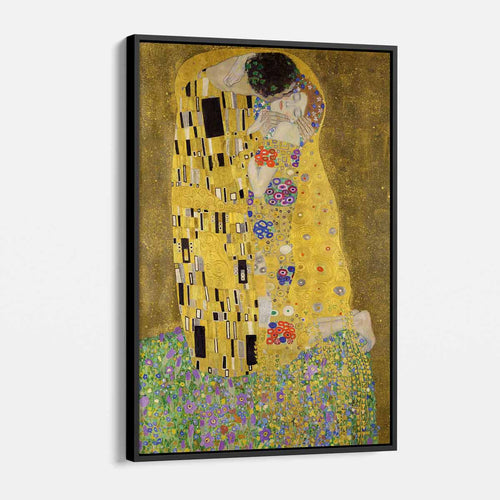 Beige The Kiss Wall Art Canvas 7949