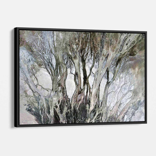 Grey Tree Wall Art Canvas 7686