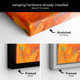 Orange Tree With a Blue Bird Wall Art Canvas 0645