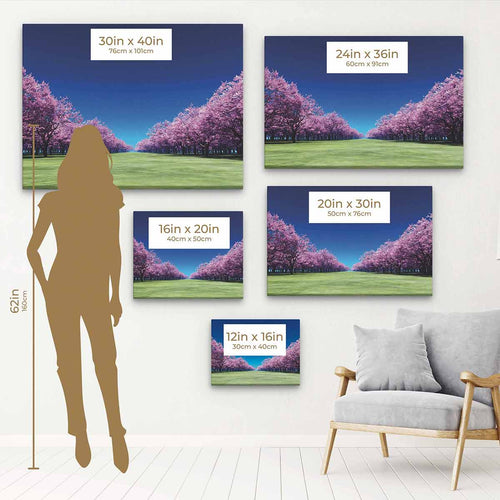 Multi Color Trees Wall Art Canvas 8234