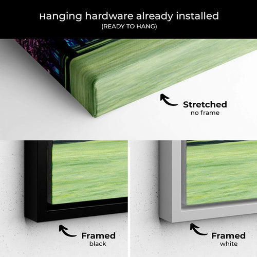 Multi Color Trees Wall Art Canvas 8234