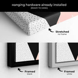 Pink Triangle Wall Art Canvas 4388