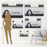 White Typewriter Wall Art Canvas 4742