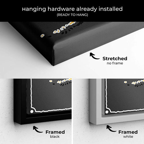 Multi Color US map Wall Art Canvas 8846