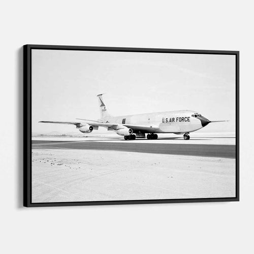 Grey Vintage Military Air Force Plane Wall Art Canvas 1393