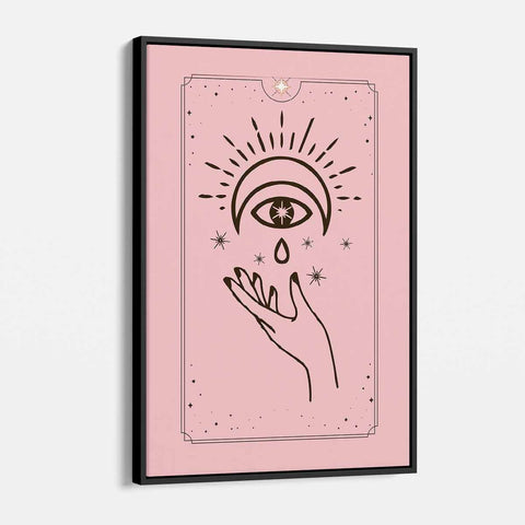 Pink Vintage Tarot Wall Art Canvas 52_a