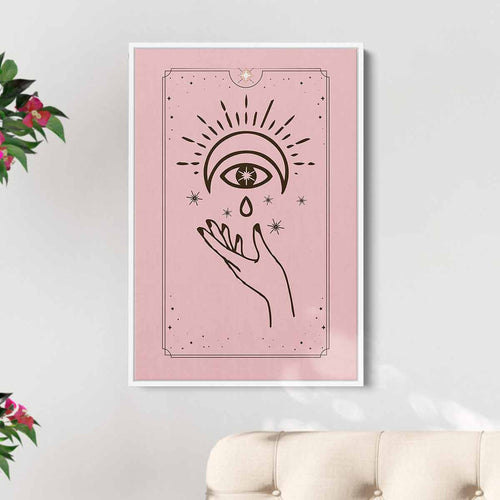 Pink Vintage Tarot Wall Art Canvas 52_a