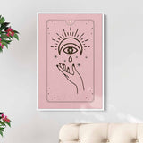 Pink Vintage Tarot Wall Art Canvas 52_a