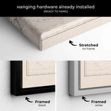 Beige Vintage map Wall Art Canvas 7442