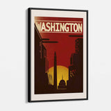 Red Washington Wall Art Canvas 94_c