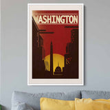 Red Washington Wall Art Canvas 94_c