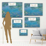 Blue Water Lilies Wall Art Canvas 7294