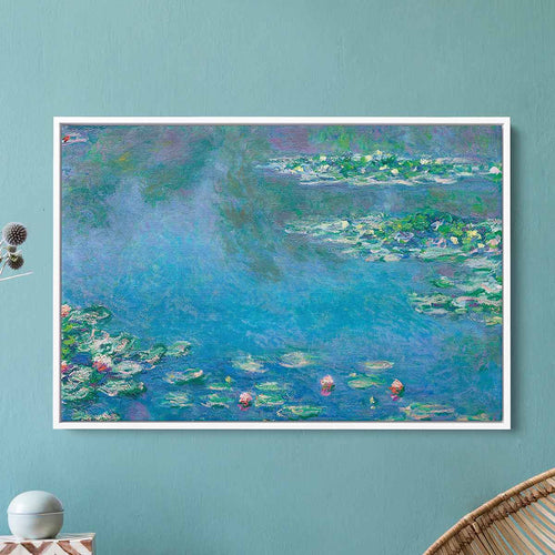 Blue Water Lilies Wall Art Canvas 7294