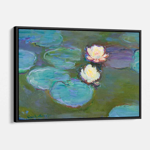 Blue Water Lilies Wall Art Canvas 7296