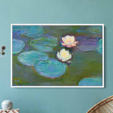 Blue Water Lilies Wall Art Canvas 7296