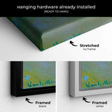 Blue Water Lilies Wall Art Canvas 7296