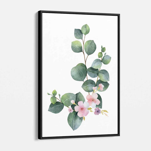 Green Watercolor bouquet Wall Art Canvas 6680