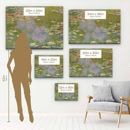Green Waterlilies Wall Art Canvas 0947