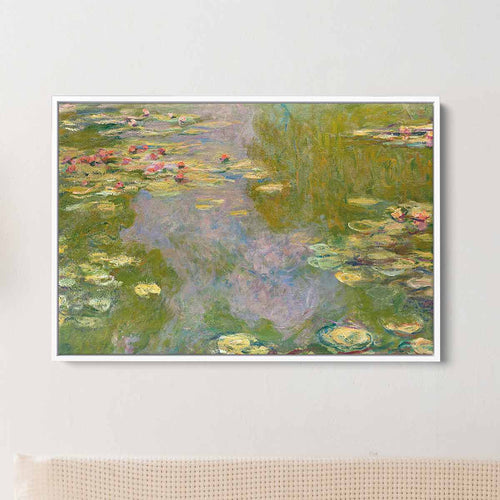 Green Waterlilies Wall Art Canvas 0947