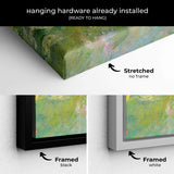 Green Waterlilies Wall Art Canvas 0947
