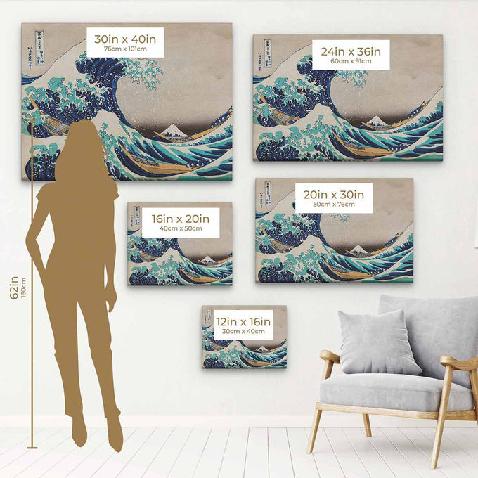 Blue Wave Wall Art Canvas 6278