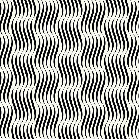 Simple curvilinear forms when you see it up close, and a delightful woven effect when you behold it from afar – this playful geometric wallpaper sure knows how to have fun! This dynamic design is a perfect fix for utility spaces that need an element of depth and interest. It produces the effect of a fabric wall covering, while keeping things simple and structured with its black and white palette.