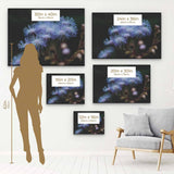 Purple Wildflower Wall Art Canvas 1434