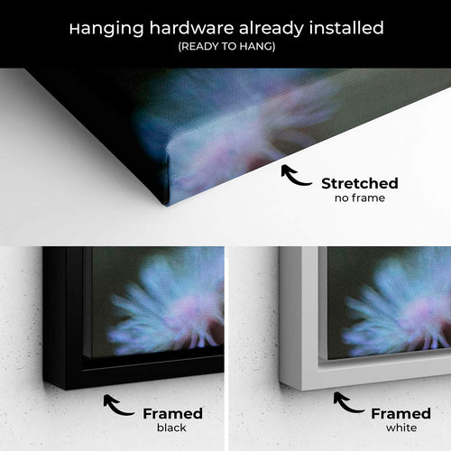 Purple Wildflower Wall Art Canvas 1434