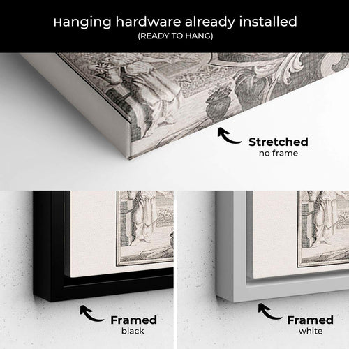 Grey Wind map Wall Art Canvas 1323