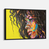 Yellow Woman Wall Art Canvas 0796