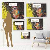 Yellow Woman Wall Art Canvas 0796