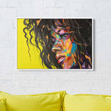 Yellow Woman Wall Art Canvas 0796