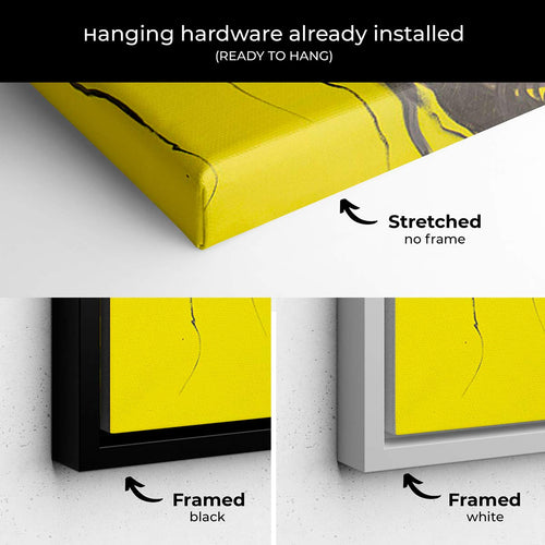 Yellow Woman Wall Art Canvas 0796