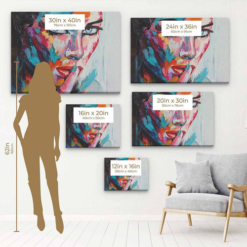 Multi Color Woman's Secret Wall Art Canvas 7928