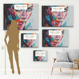 Multi Color Woman's Secret Wall Art Canvas 7928