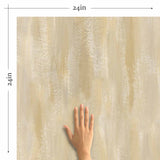 A delightfully rough-hewn visual texture so realistic that you can almost touch it! This charming peel and stick wallpaper features a light-toned faux wood treatment featuring paint strokes that add to the rustic look. It is perfect for adding some pizazz to purely functional spaces like laundry rooms and pantries. With its warm beige notes and rich matte finish, this removable wallpaper can complement all kinds of furniture, fixtures and accents.