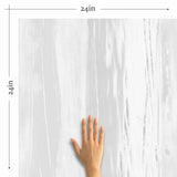 It may take years for that white painted wooden wall to age just right, but for this textured peel and stick wallpaper, it takes only an instant! Featuring a photorealistic print of a distressed wood wall with its white paint receding into light greys, this stunning PVC-free wall covering is the perfect focus for your shabby chic decor.