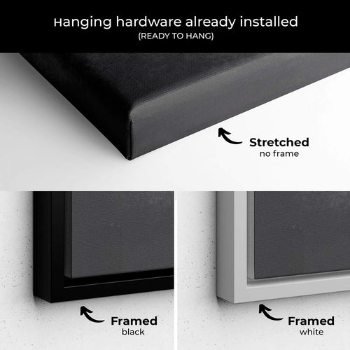 Black World Map Wall Art Canvas 6976