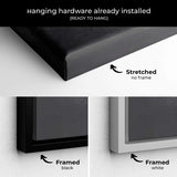 Black World Map Wall Art Canvas 6976