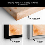 Brown World map Wall Art Canvas 6075