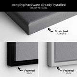 Grey World map Wall Art Canvas 8641