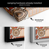 Brown Zodiac Wall Art Canvas 8177